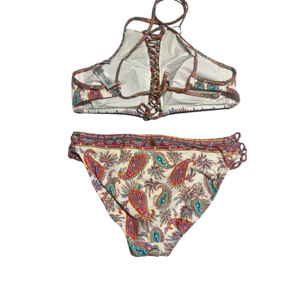 Nanette Lepore Paisley Boho Bikini Small - Picture 2 of 5
